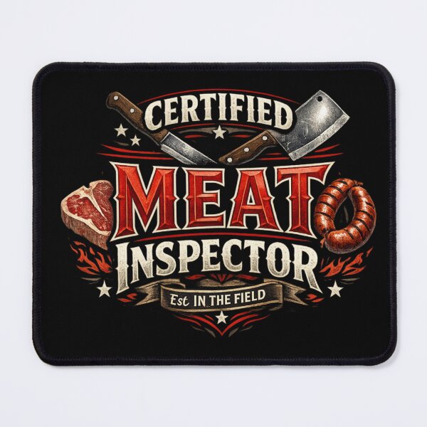 Item preview, Certified Meat Inspector Funny BBQ Butcher Humor Gift for Grill Masters designed and sold by Ladys-Gents.
