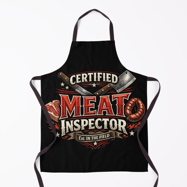 Item preview, Certified Meat Inspector Funny BBQ Butcher Humor Gift for Grill Masters designed and sold by Ladys-Gents.