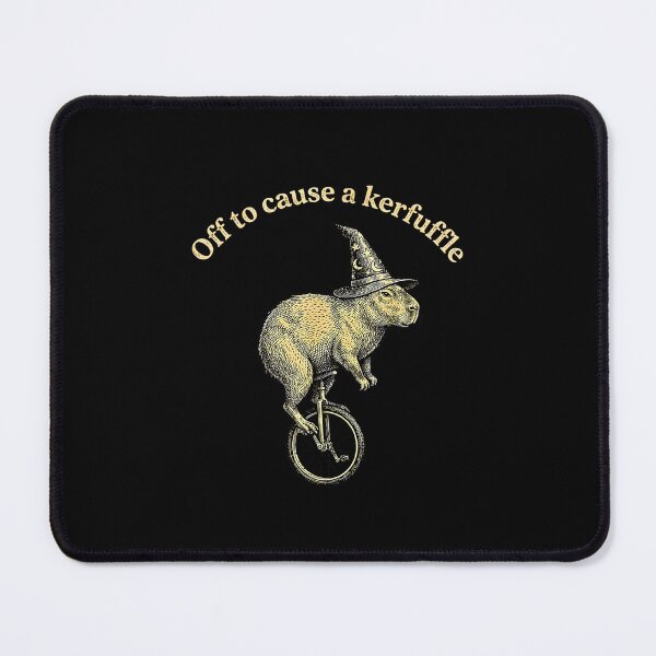 Item preview, Off To Cause A Kerfuffle Groundhog Funny Capybara Meme designed and sold by FerminVigo.