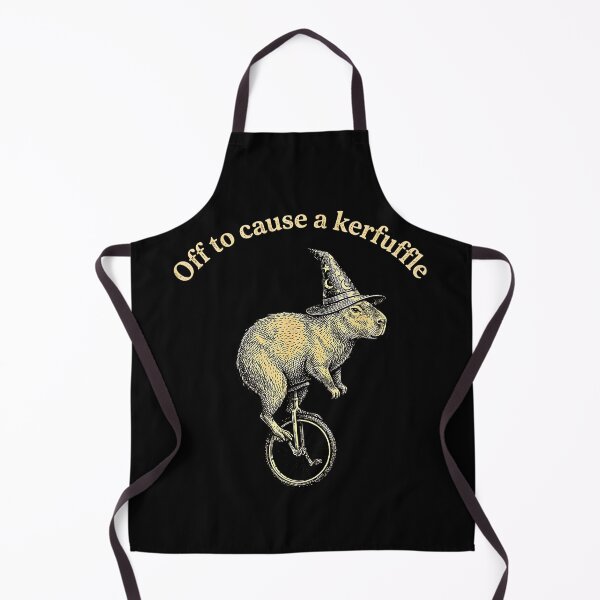 Item preview, Off To Cause A Kerfuffle Groundhog Funny Capybara Meme designed and sold by FerminVigo.
