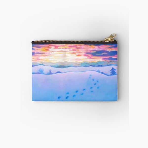 Item preview, Snow Landscape with Colorful Sky designed and sold by TomatiLove.