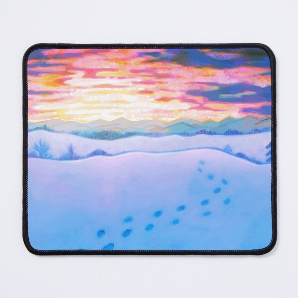Item preview, Snow Landscape with Colorful Sky designed and sold by TomatiLove.
