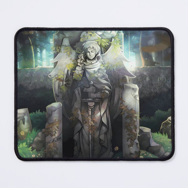 Item preview, Angel Statue in Forest Ruins designed and sold by TomatiLove.