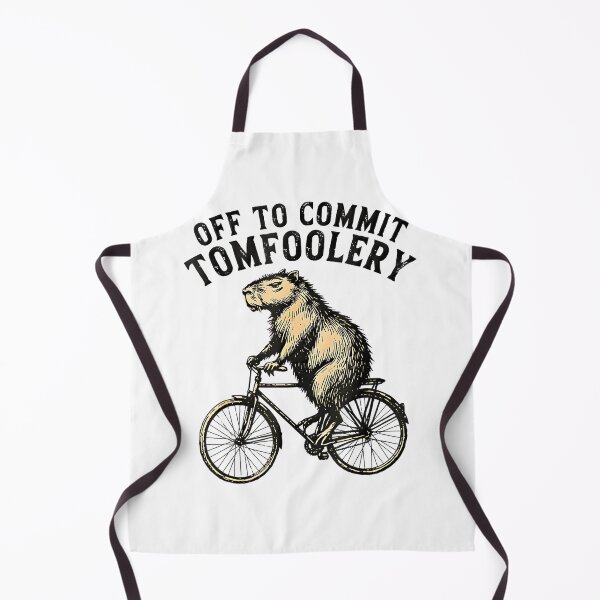 Item preview, Off To Cause A Kerfuffle Groundhog Funny Capybara Meme designed and sold by FerminVigo.