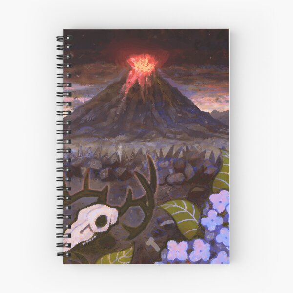 Item preview, Volcano with Deer Skull designed and sold by TomatiLove.