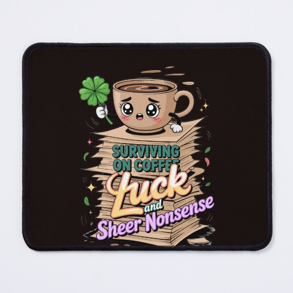 Item preview, Funny Humor Design Serving On Coffee Luck And Sheer Nonsense designed and sold by fantasticdesign.