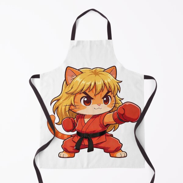 Item preview, Karate Street Fighter Cat Cosplay Anime Style designed and sold by CuteKats.