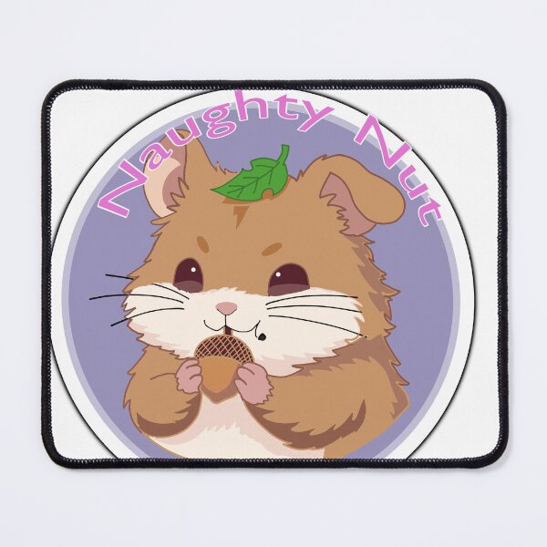 Item preview, Naughty Nut Hamster Sticker Cute Funny Kawaii Rodent Eating Acorn Cartoon Animal designed and sold by pn_terest.