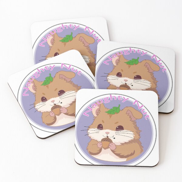 Item preview, Naughty Nut Hamster Sticker Cute Funny Kawaii Rodent Eating Acorn Cartoon Animal designed and sold by pn_terest.