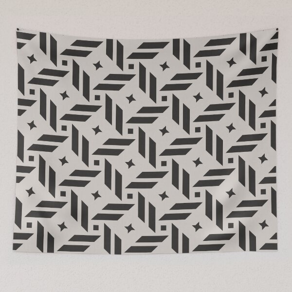 Item preview, Gray geometric seamless pattern designed and sold by Mint + Midnight.