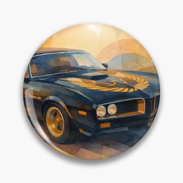 Item preview, «Black Symphony: Orphic Watercolor of the Pontiac Trans Am (1967)» designed and sold by  BoomPoster.