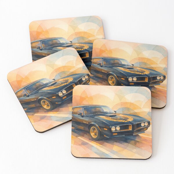 Item preview, «Black Symphony: Orphic Watercolor of the Pontiac Trans Am (1967)» designed and sold by  BoomPoster.