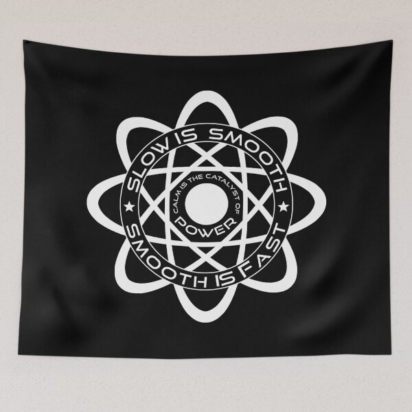 Item preview, Slow is Smooth - Atom (white) designed and sold by The Power We Crave.
