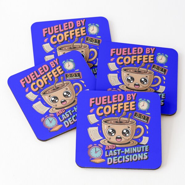 Item preview, Funny Humor Design Fueled By Coffee And Last-Minute Decisions designed and sold by fantasticdesign.