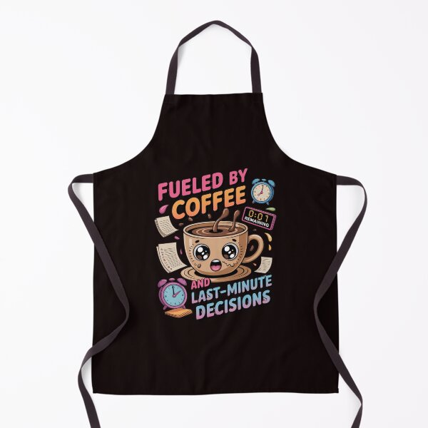 Item preview, Funny Humor Design Fueled By Coffee And Last-Minute Decisions designed and sold by fantasticdesign.