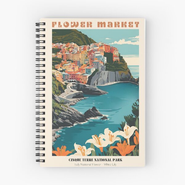 Item preview, Cinque Terre Vintage Travel Illustration designed and sold by OopsieDaisiesSh.