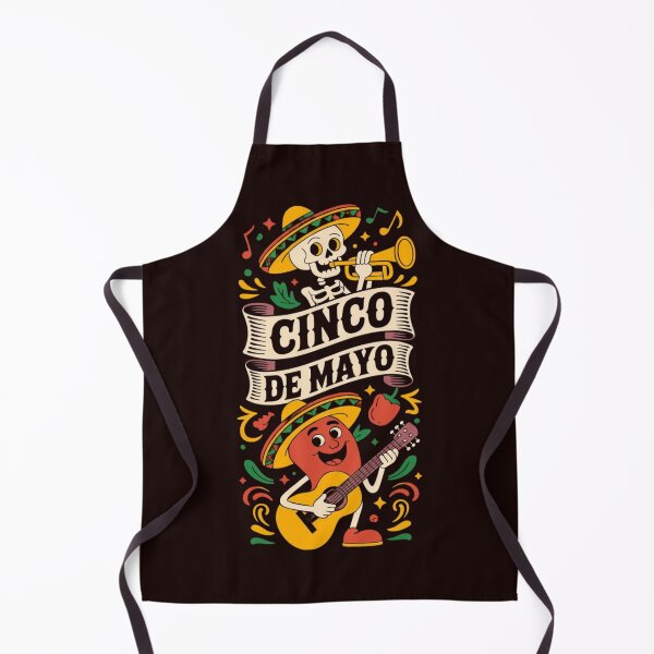Item preview, Cinco De Mayo Funny Chili Pepper Guitar Skeleton Mariachi Fiesta Design designed and sold by Designgallery65.