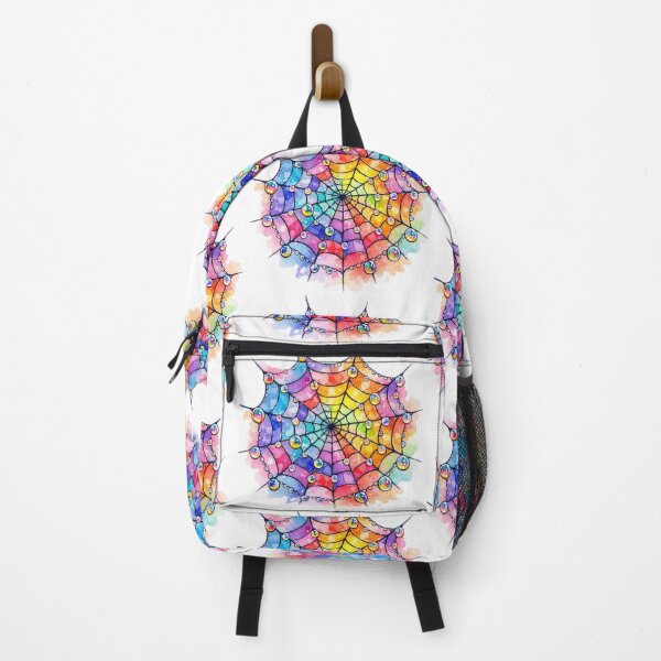Item preview, Rainbow Spiderweb Watercolor Fantasy Art designed and sold by TessaraDesigns.
