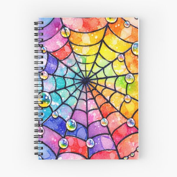 Item preview, Rainbow Spiderweb Watercolor Fantasy Art designed and sold by TessaraDesigns.
