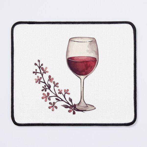 Item preview, Red wine and flower designed and sold by uunaa.
