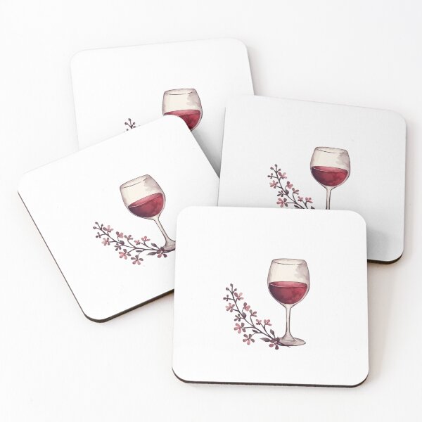 Item preview, Red wine and flower designed and sold by uunaa.