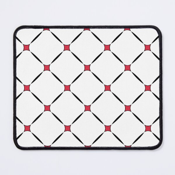 Item preview, Black, white & red lattice seamless pattern designed and sold by Mint + Midnight.