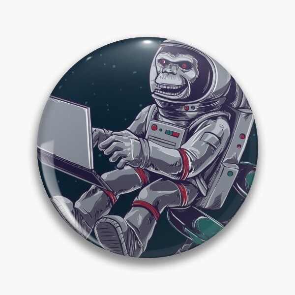 Item preview, Artemis II — Back to the Moon Copy Moon Joy Punch Monkey Emblem designed and sold by Yasmine Mohammed.