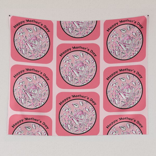 Item preview, Semi-Abstract Rose Garden Painting designed and sold by cremedecolor.