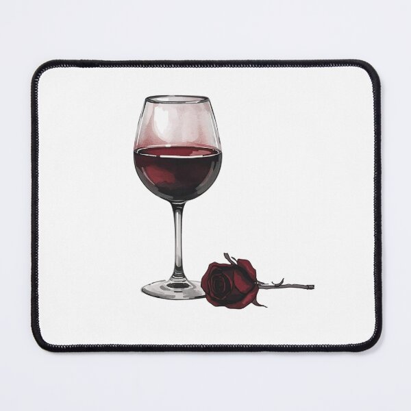 Item preview, Red wine and rose designed and sold by uunaa.