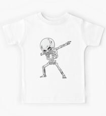 Dabbing Skeleton T shirt Halloween Costume Funny Scary Zombie Dab Dance T-Shirt Kids Boys Men Gifts Kids Tee