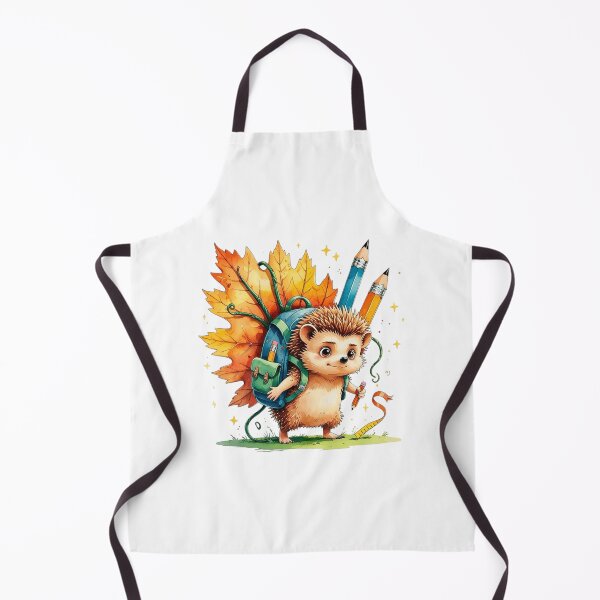 Item preview, Cute Hedgehog Carrying Big Backpack Fall Back to School designed and sold by AQUILAKREO.