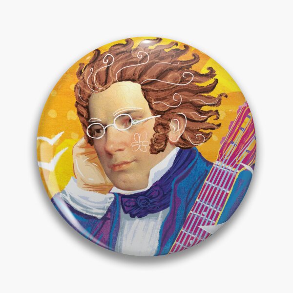 Item preview, Franz Schubert Portrait Art Print, Classical Music Composer designed and sold by Bearlala.