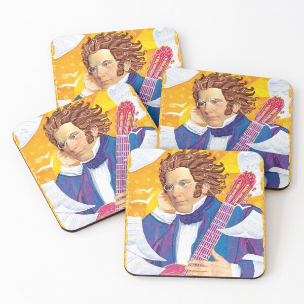 Item preview, Franz Schubert Portrait Art Print, Classical Music Composer designed and sold by Bearlala.