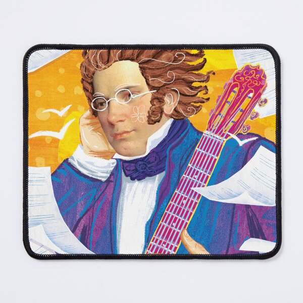 Item preview, Franz Schubert Portrait Art Print, Classical Music Composer designed and sold by Bearlala.