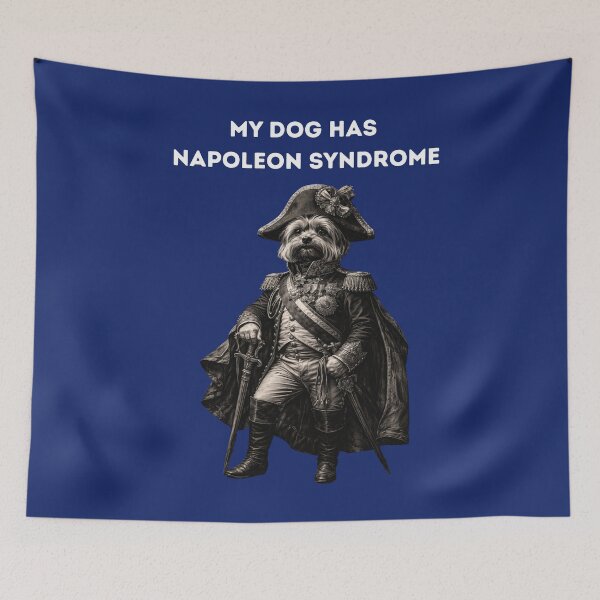 Item preview, Human Dog Bond Cute Illustration Design, My Dog Has Napoleon Syndrome designed and sold by MalwasBasket.