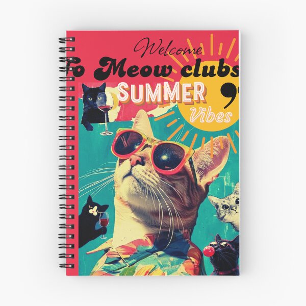 Item preview, Funny Summer Cats Meow Club Beach Vibes designed and sold by crystalar95.