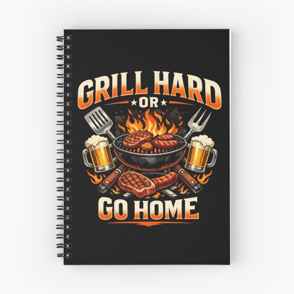Item preview, Grill Hard or Go Home – Bold BBQ Grilling Humor Vintage Badge Design designed and sold by Ladys-Gents.