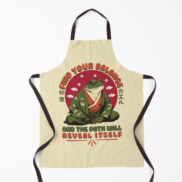 Item preview, Frog Find Your Balance Zen Japanese Samurai Wisdom designed and sold by DaVinciFeather.