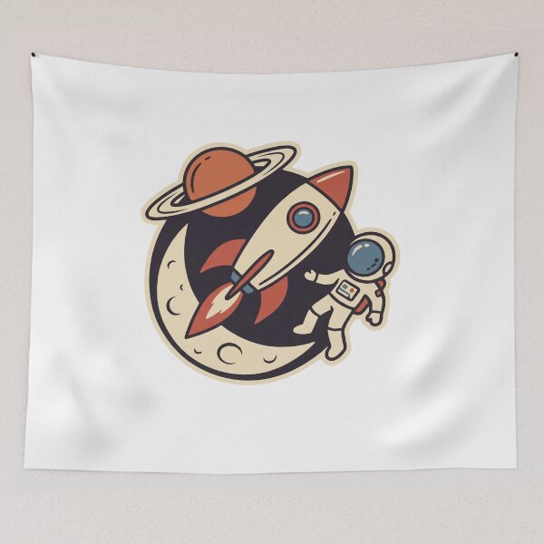 Item preview, Cute Space Rocket Adventure designed and sold by IllustrifyArts.