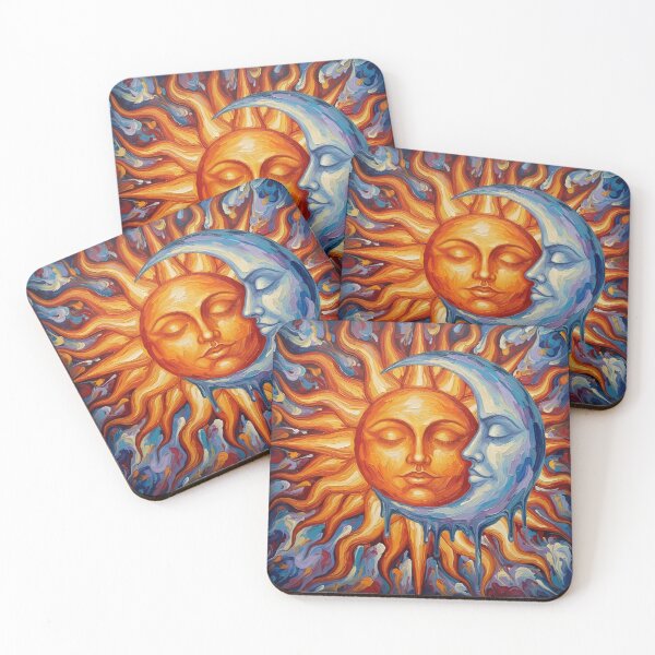 Item preview, Sun and Moon Colorful Art designed and sold by GymTanLaundry.