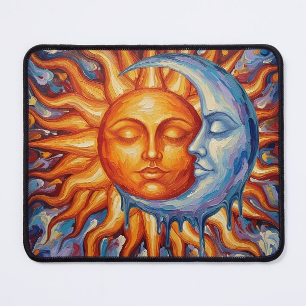 Item preview, Sun and Moon Colorful Art designed and sold by GymTanLaundry.