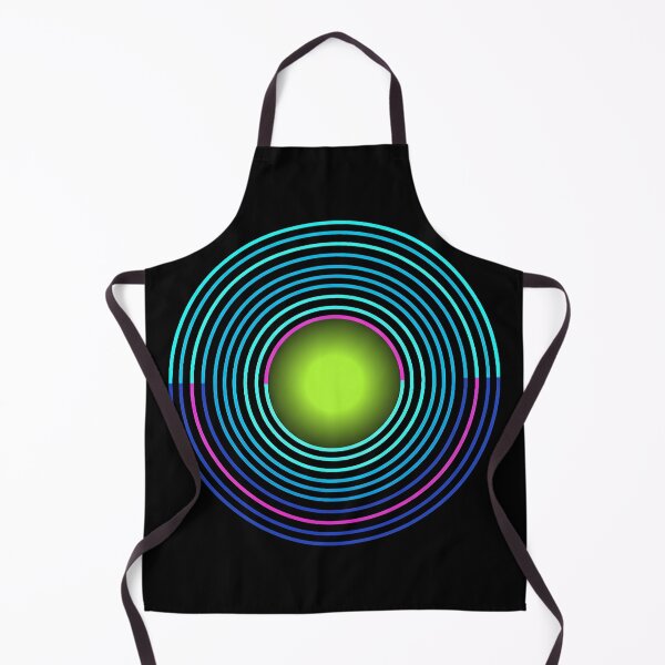 Item preview, Minimalist Neon Orbit Circle Line Art designed and sold by PixelQ.