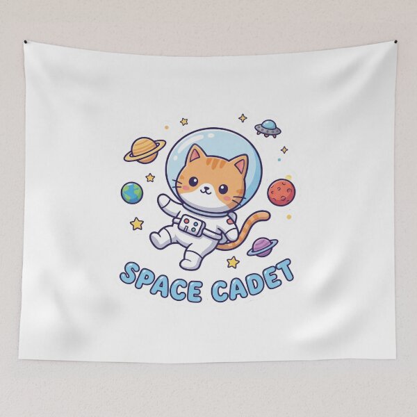 Item preview, Cute Space Cadet Cat designed and sold by IllustrifyArts.