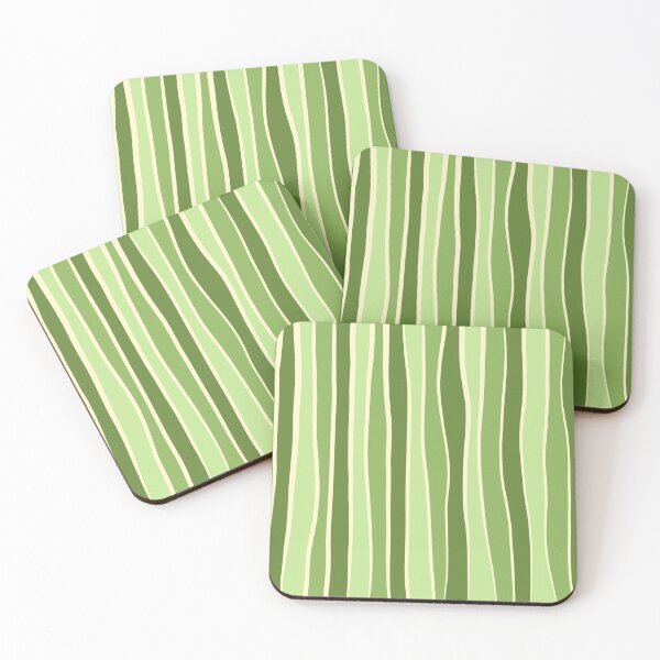Item preview, Imperfect stripe -Lemon green shade  designed and sold by Pattern Pie.