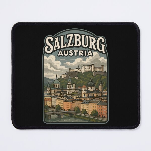 Item preview, Salzburg Austria Vintage Travel designed and sold by TomFrontierArt.