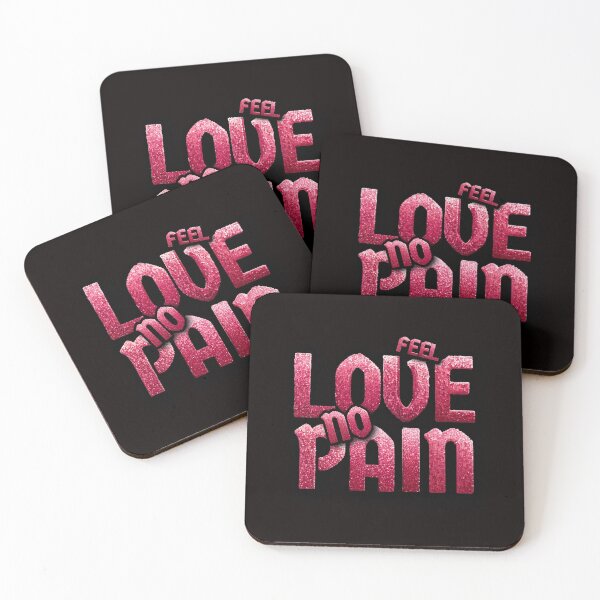 Item preview, Feel Love No Pain Typography | Soft Aesthetic Emotional Quote Design designed and sold by HIGHSQUARE.