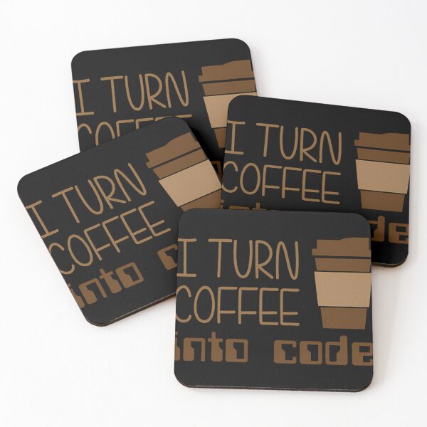 Item preview, I Turn Coffee Into Programming Code designed and sold by AlviaAlcedoArt.