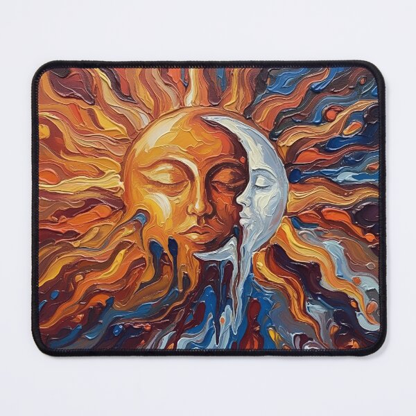 Item preview, Sun and Moon Colorful Art designed and sold by GymTanLaundry.