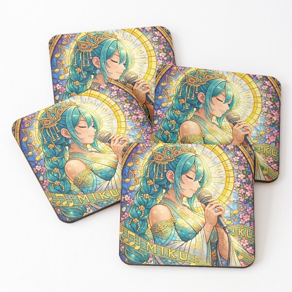 Item preview, Hatsune Miku (Stained Glass Princess) designed and sold by Kitsune Merchant.