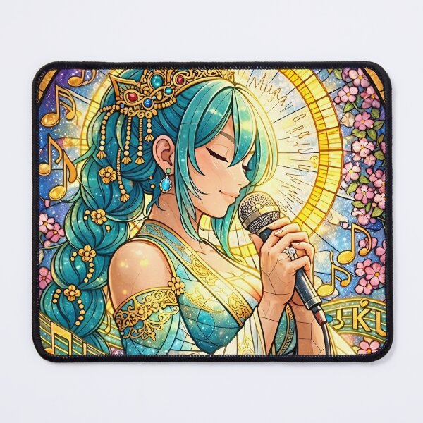 Item preview, Hatsune Miku (Stained Glass Princess) designed and sold by Kitsune Merchant.